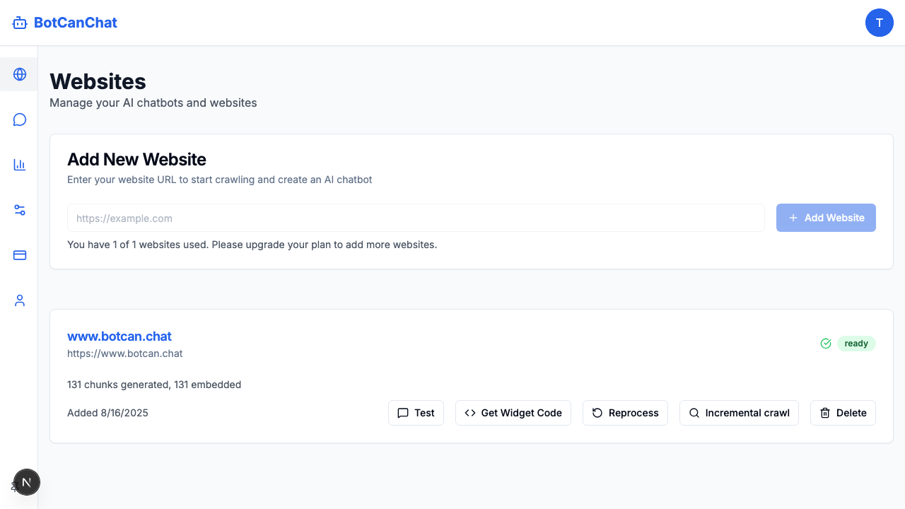 Get Widget Code from Dashboard